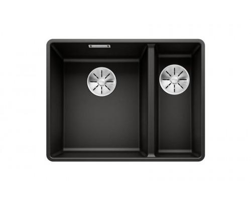 Blanсo SUBLINE 340/160-F SILGRANIT  черный с отв.арм. InFino