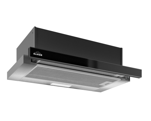 Elikor Интегра GLASS 60Н-400-В2Д нерж/стекло черное R