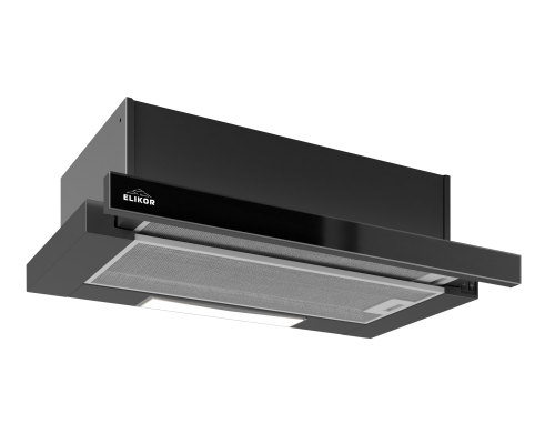 Elikor Интегра GLASS 60П-650-В2Л черный/стекло черное