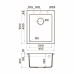 Omoikiri Bosen 41A-GR Artceramic/leningrad grey