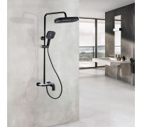 Ares Душевая стойка со смесителем ALS-615-10 Черная