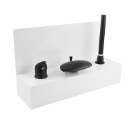 Смеситель на борт ванны VELLA KIT (3 эл.) ASD BLACK