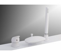 Смеситель на борт ванны VELLA KIT (3 эл.) ASD WHITE